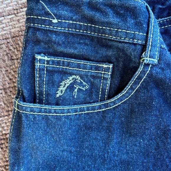 Vintage 80s Jordache Blue Denim Jeans yellow stich EUC - Picture 3 of 7